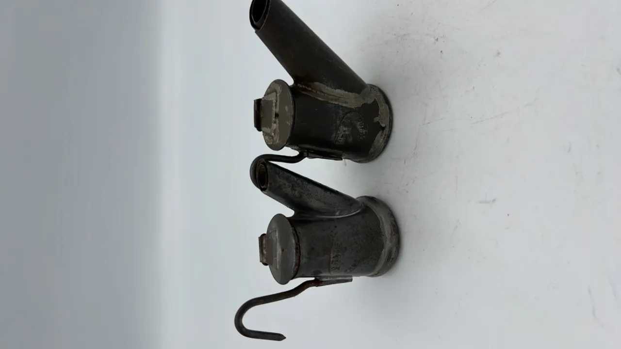 (2) Zais Oil Wick Cap Lamps