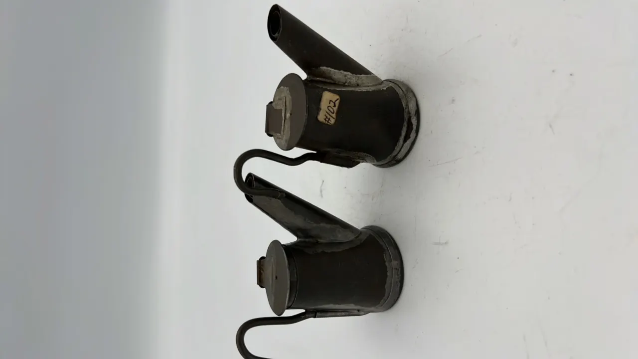 (2) Zais Oil Wick Cap Lamps
