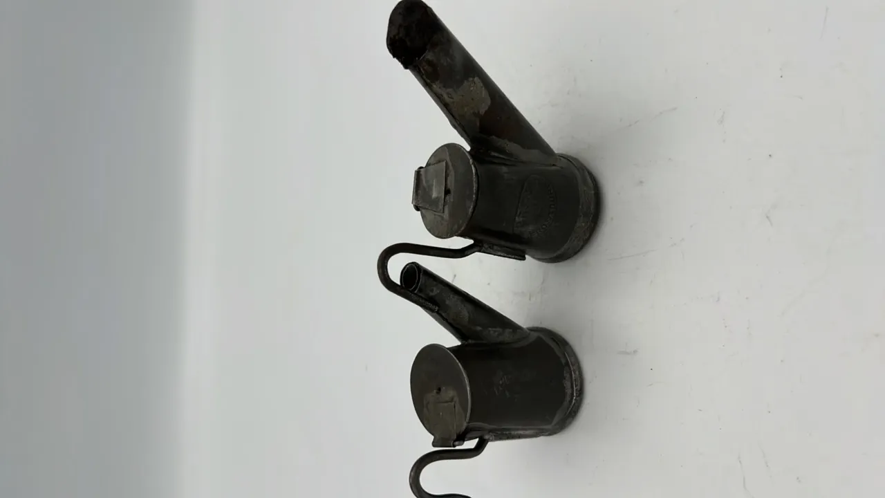 (2) Zais Oil Wick Cap Lamps