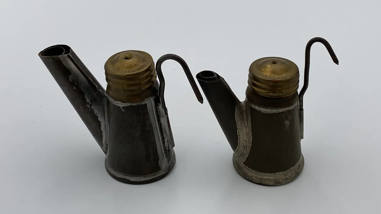 (2) Oil Wick Cap Lamps