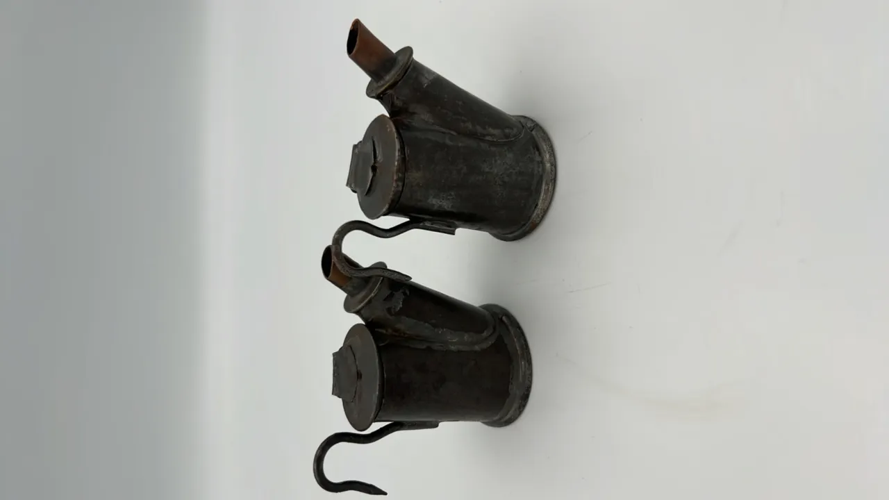 (2) Oil Wick Cap Lamps