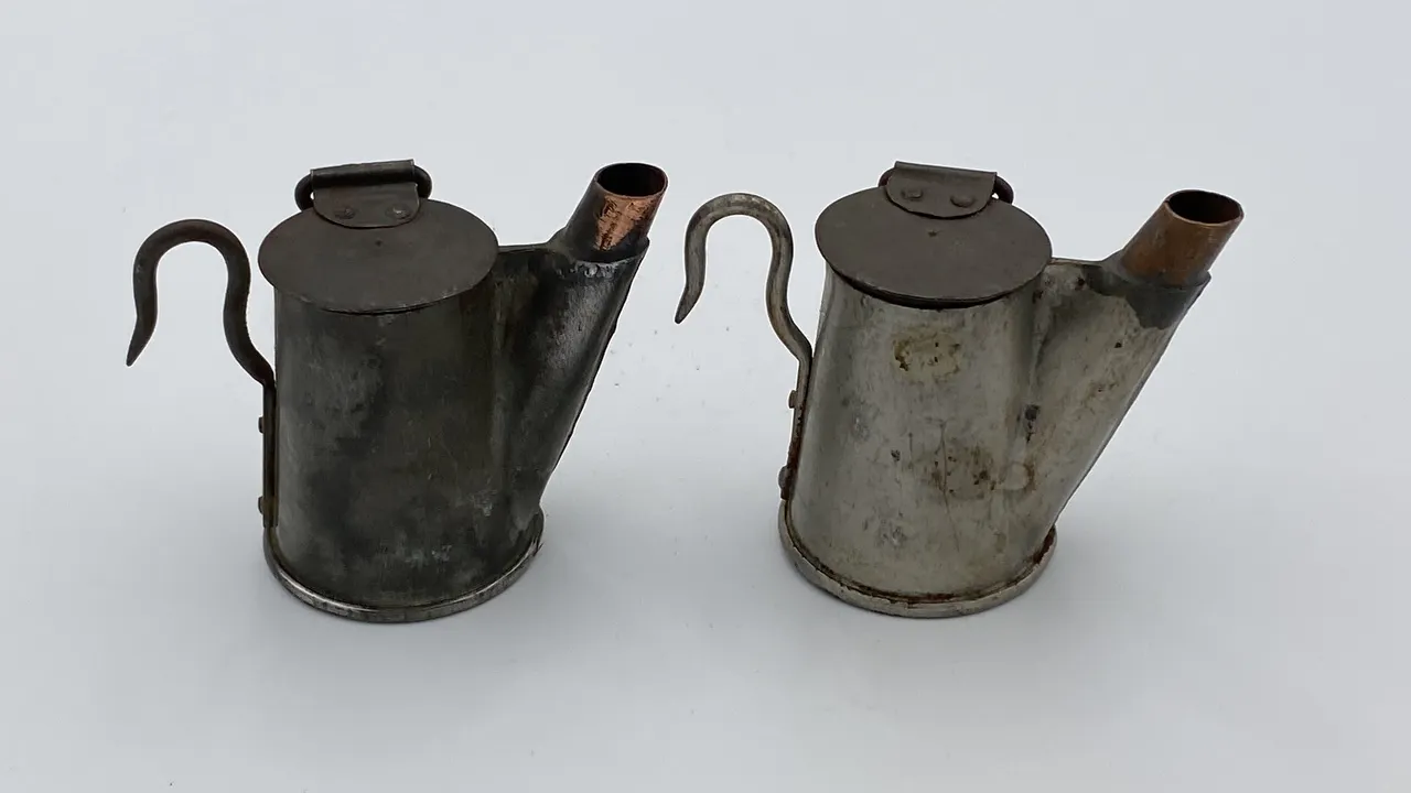 (2) Oil Wick Cap Lamps