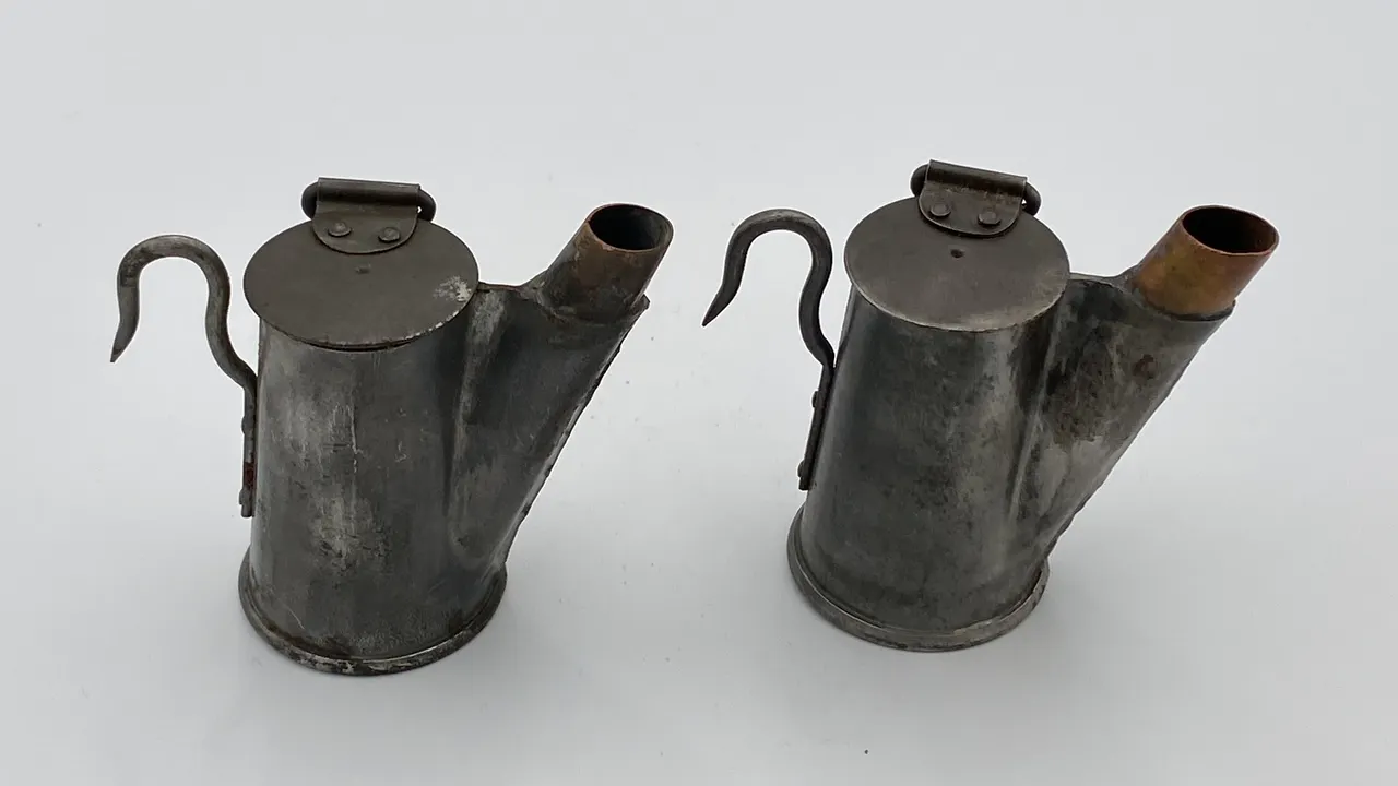(2) Oil Wick Cap Lamps