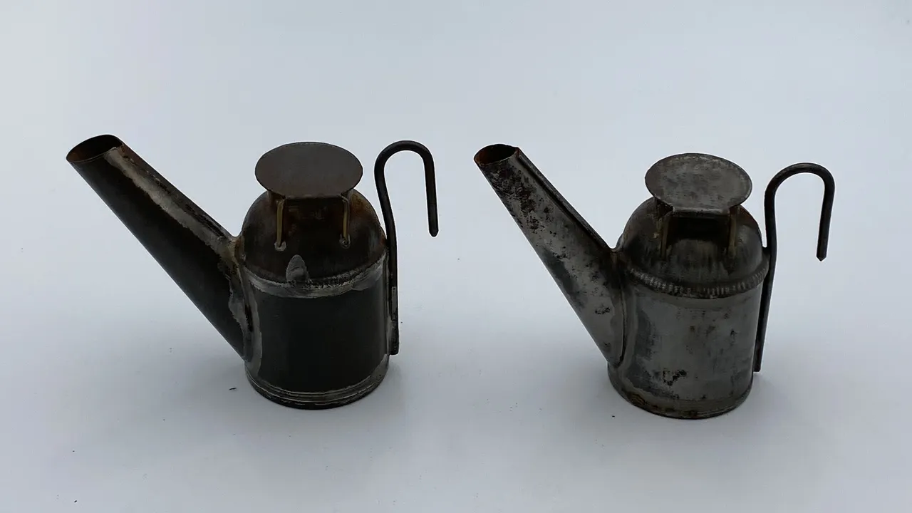 (2) Oil Wick Cap Lamps