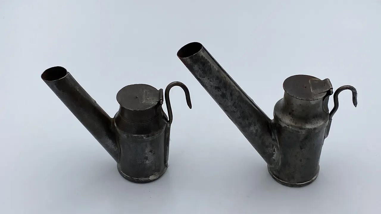 (2) Oil Wick Cap Lamps