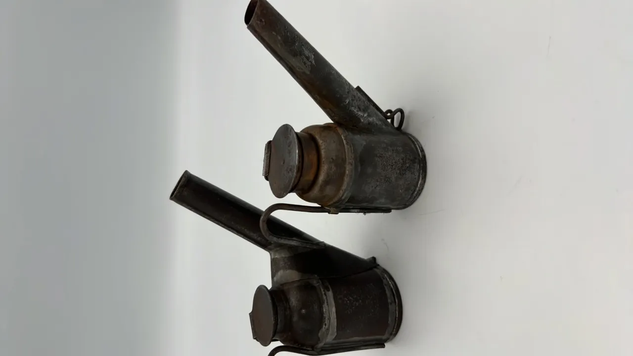 (2) Oil Wick Cap Lamps
