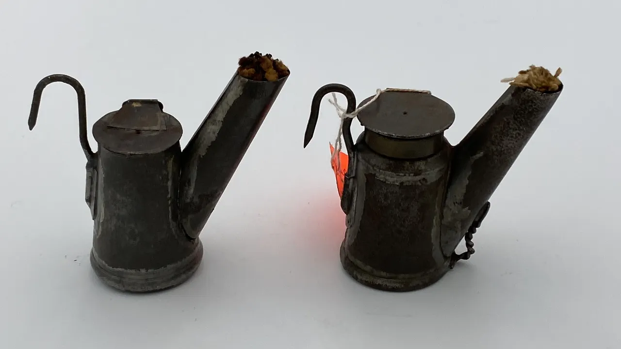 (2) Oil Wick Cap Lamps