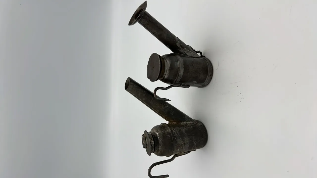 (2) Oil Wick Cap Lamps