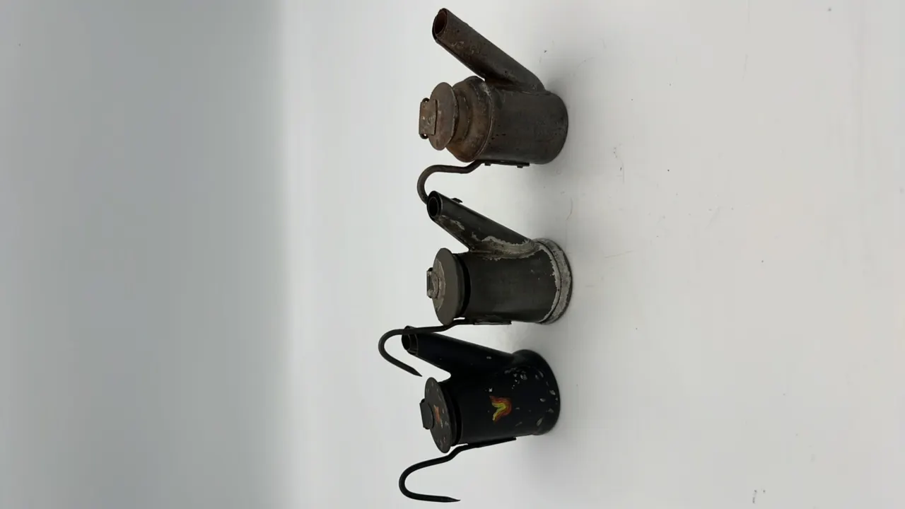 (3) Oil Wick Cap Lamps