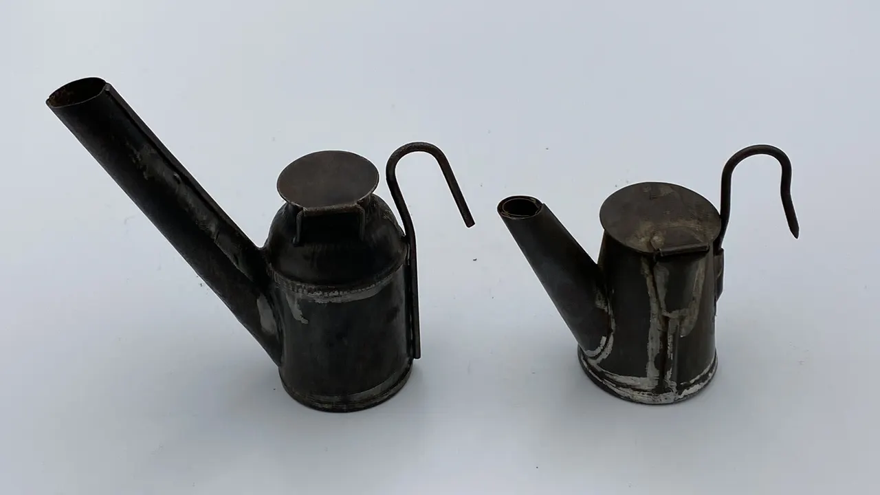 (2) Oil Wick Cap Lamps