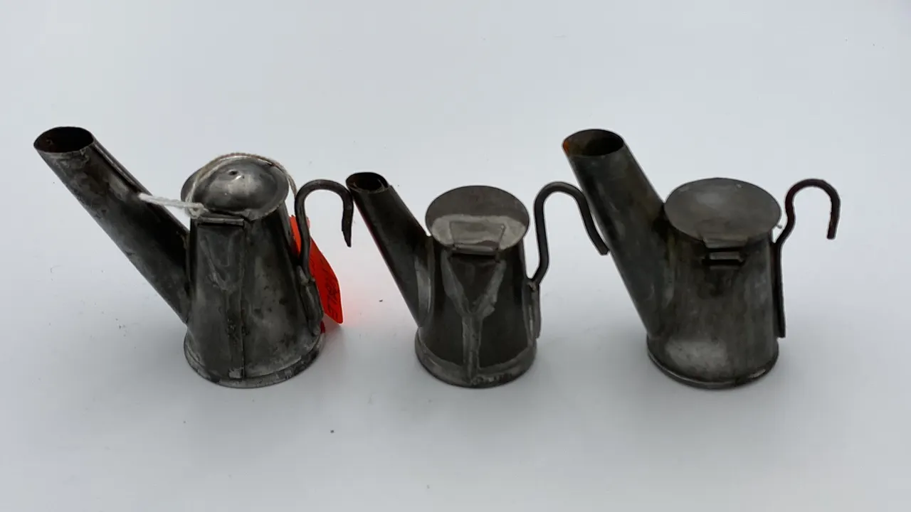 (3) Oil Wick Cap Lamps