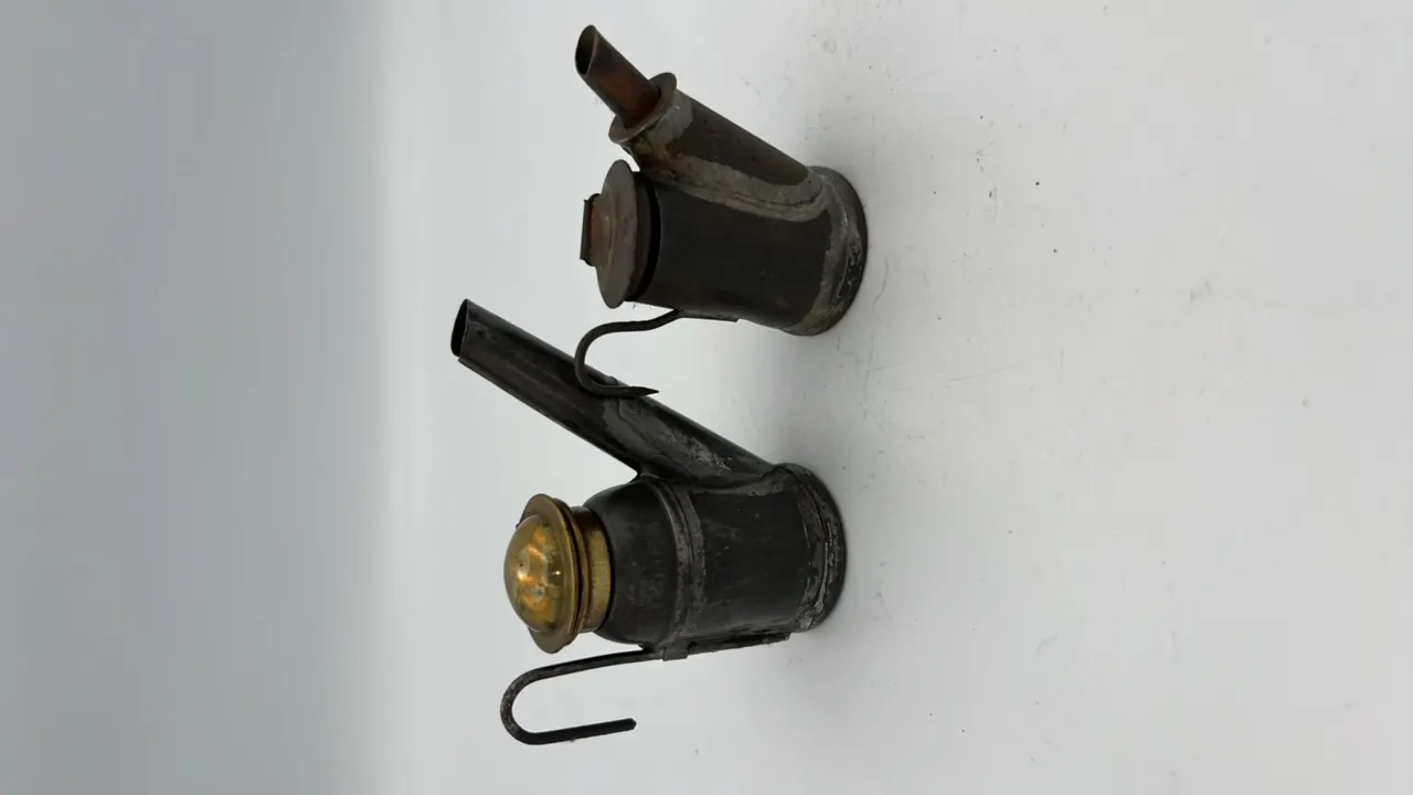 (2) Oil Wick Cap Lamps