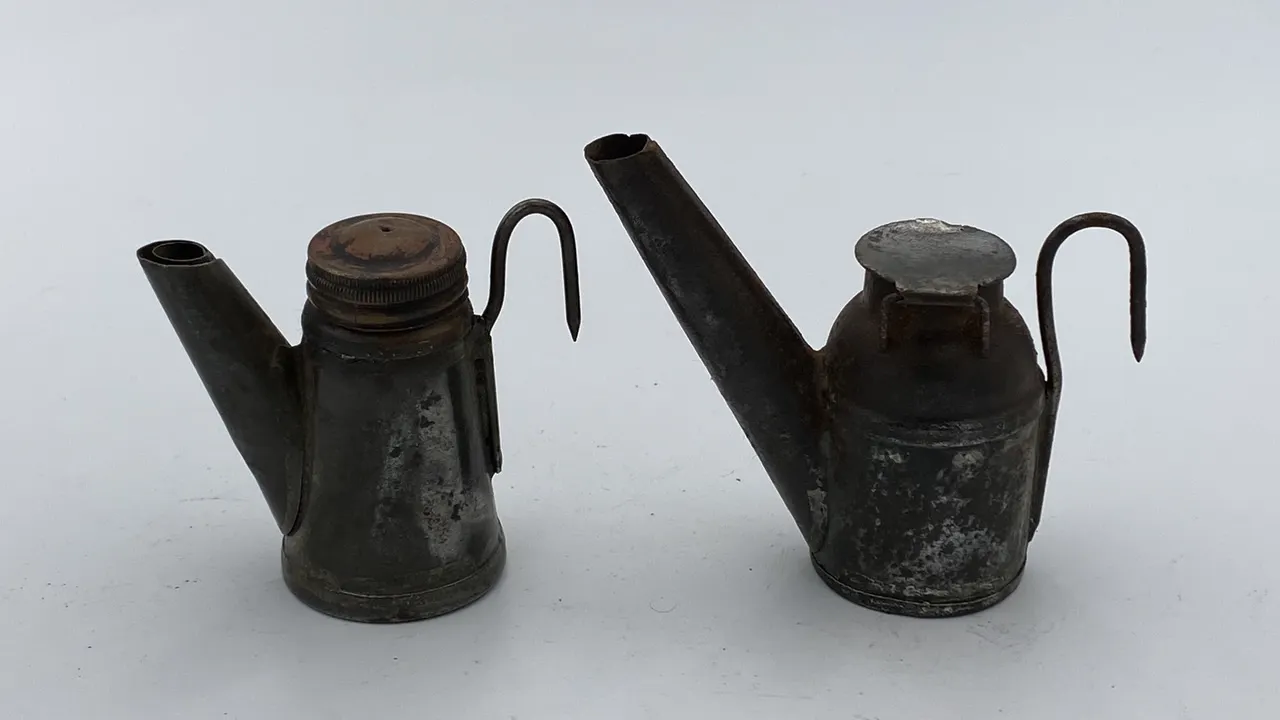 (2) Oil Wick Cap Lamps