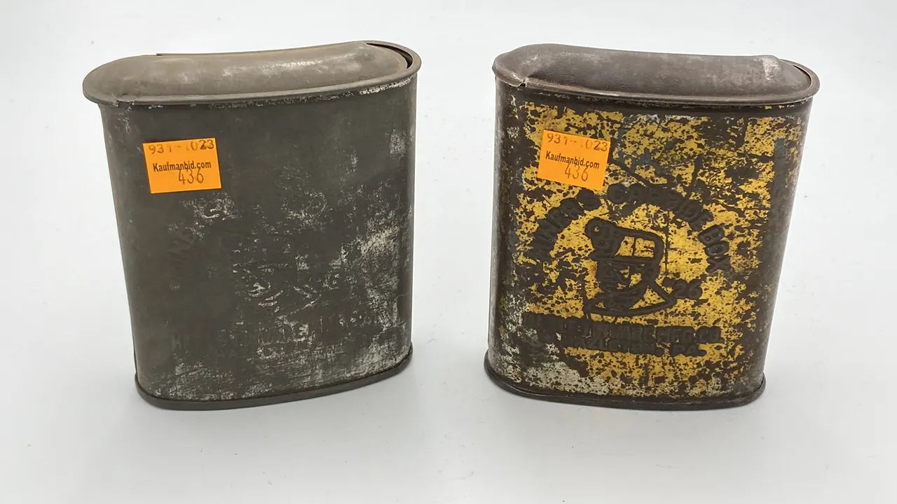 (2) Miners Carbide Boxes