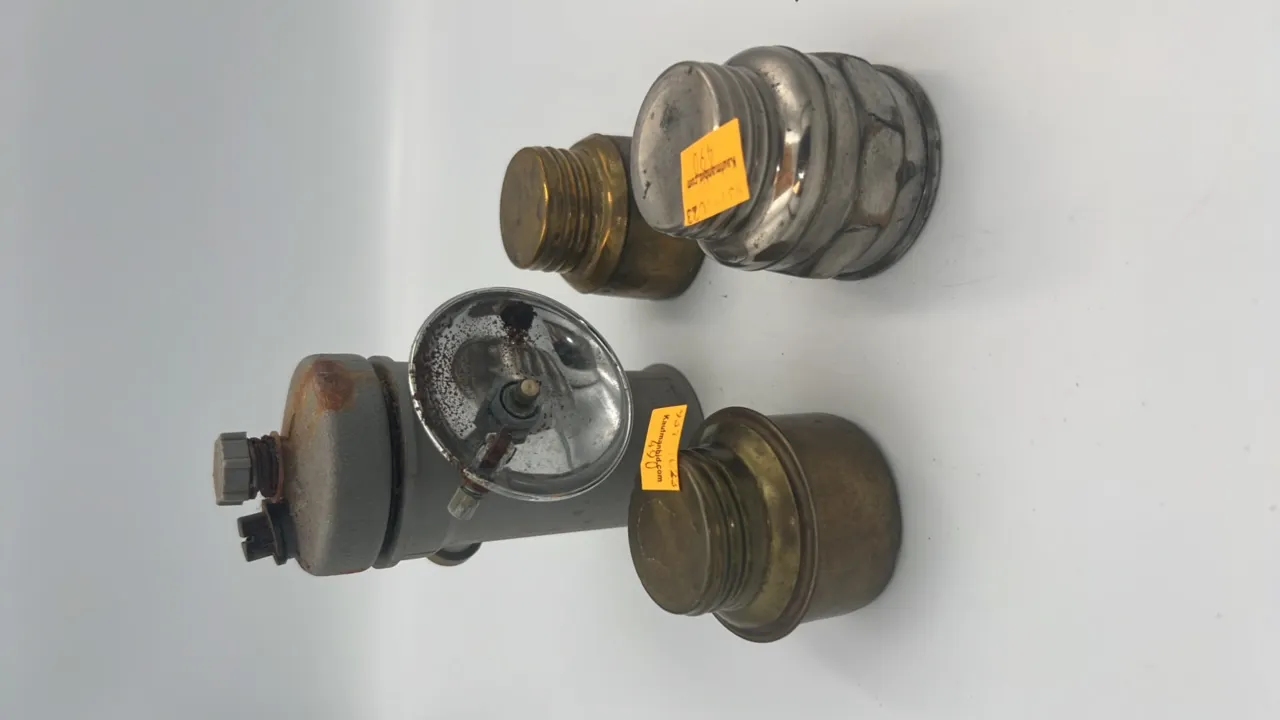 (3) Fuel Canisters, 1 Coal Miners Lamp