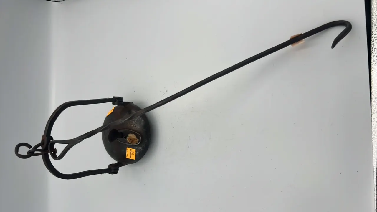 French Cast Akron Coal Miners Lamp
