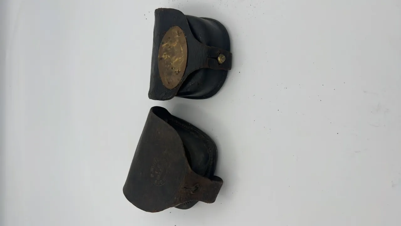 (2) Percussion Cap Pouches for Belt