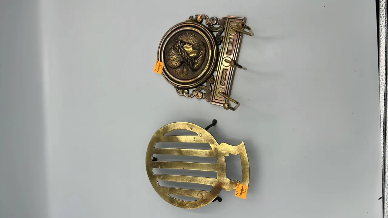 Brass Trivet, Brass Coat Rack
