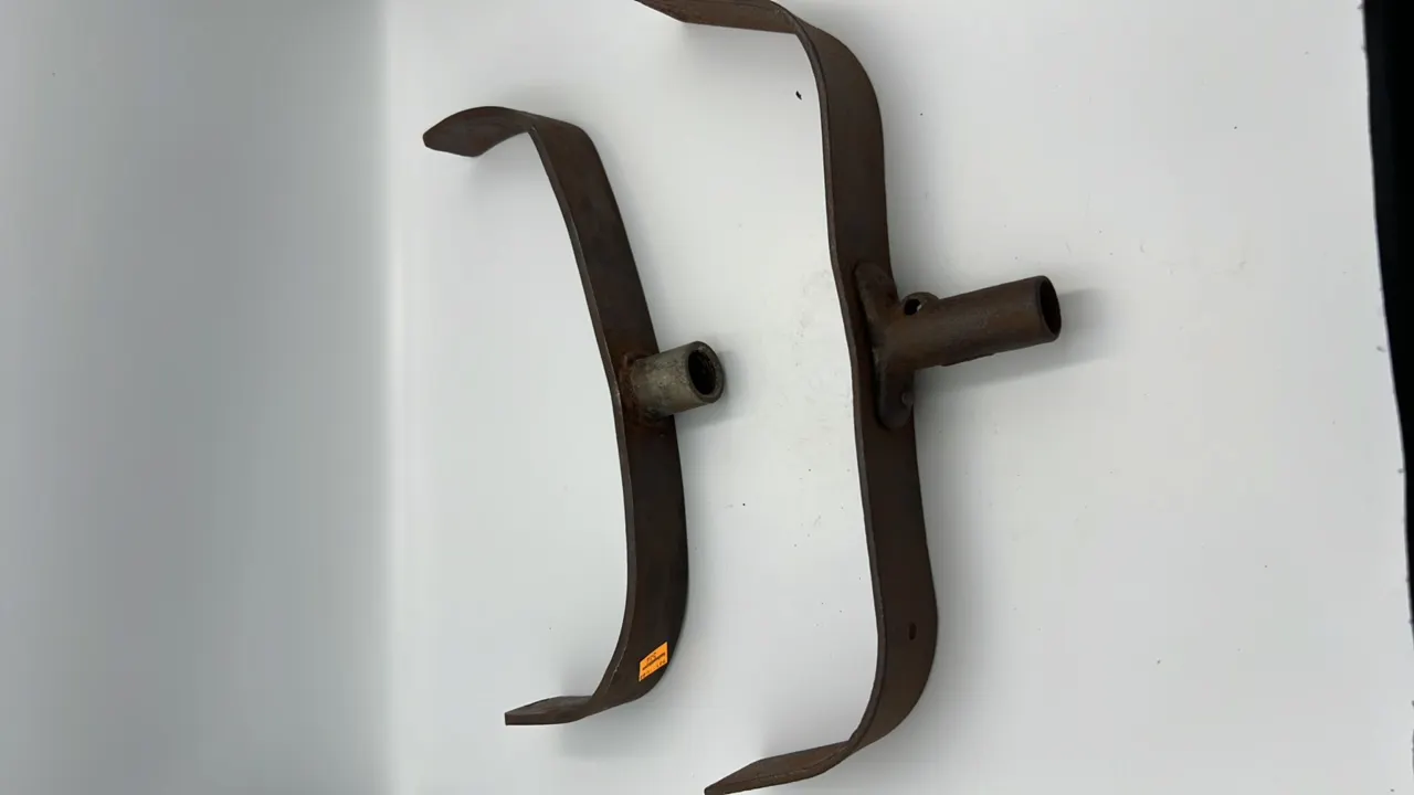 (2) Steel Breast Plates for Mining Drill