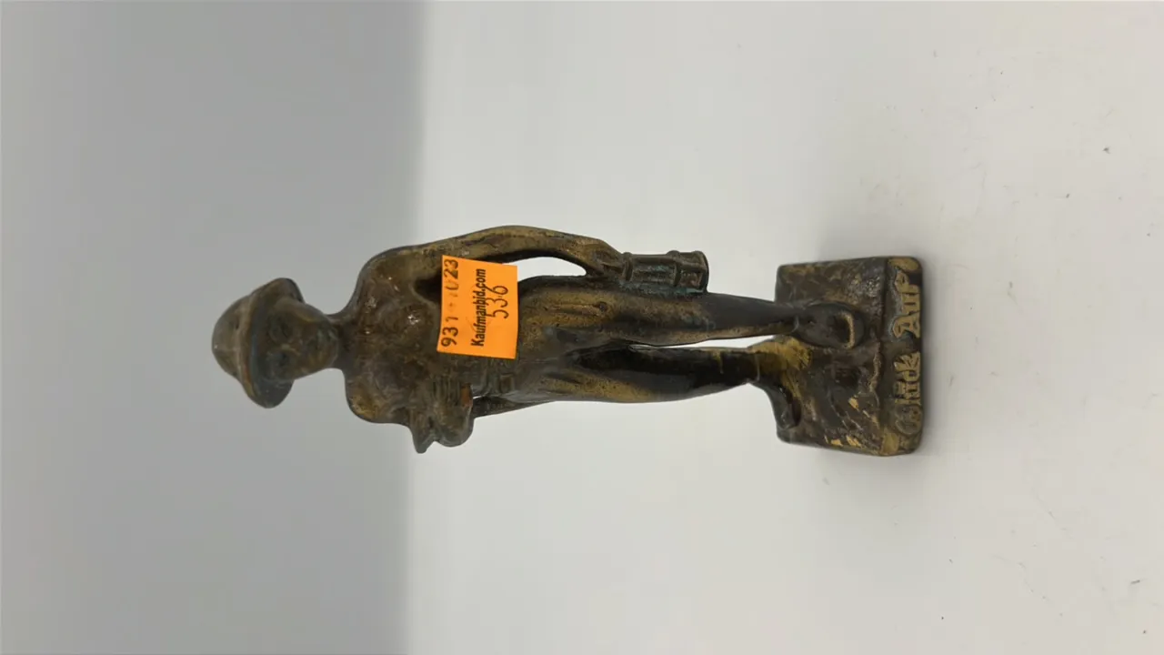 Brass Coal Miner Figure