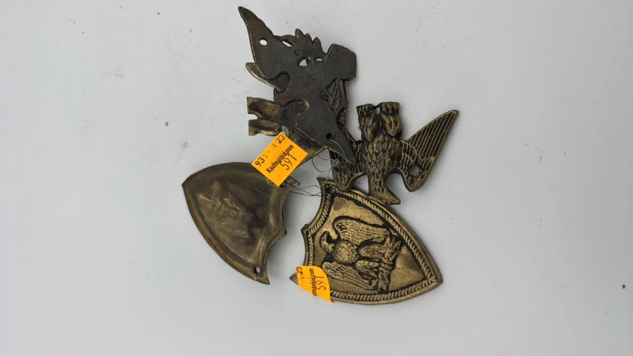 5 Brass Eagle Wall Decor