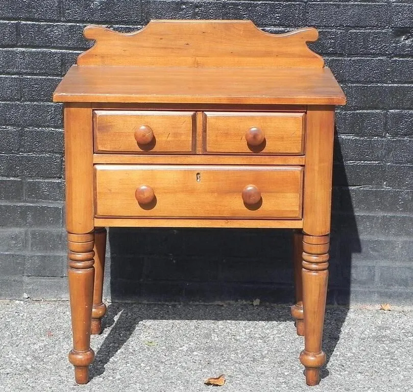 COUNTRY STYLE WOODEN WASHSTAND, 2 DRAWERS