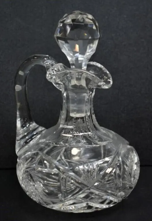 AMERICAN BRILLIANT CUT GLASS DECANTER