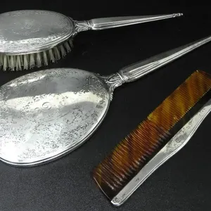 BIRKS STERLING SILVER 3 PIECE VANITY SET