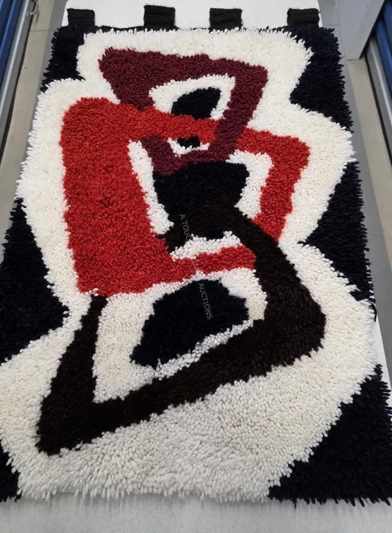 MCM Vintage Rug Hook Wall Hanging