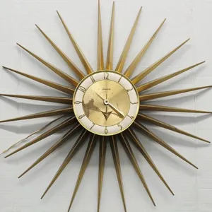 Vintage MCM Spartus Starburst Wall Clock