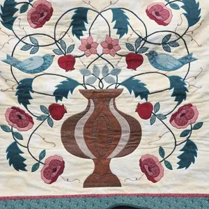 "Flowering Urn" Quilted Wall Hanging