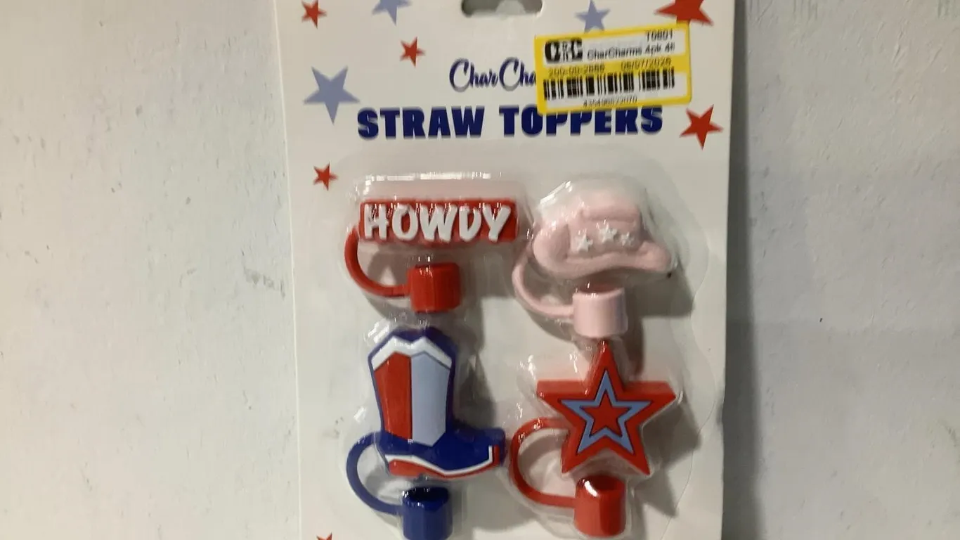 CharCharms Western Straw Topper Set 4pk