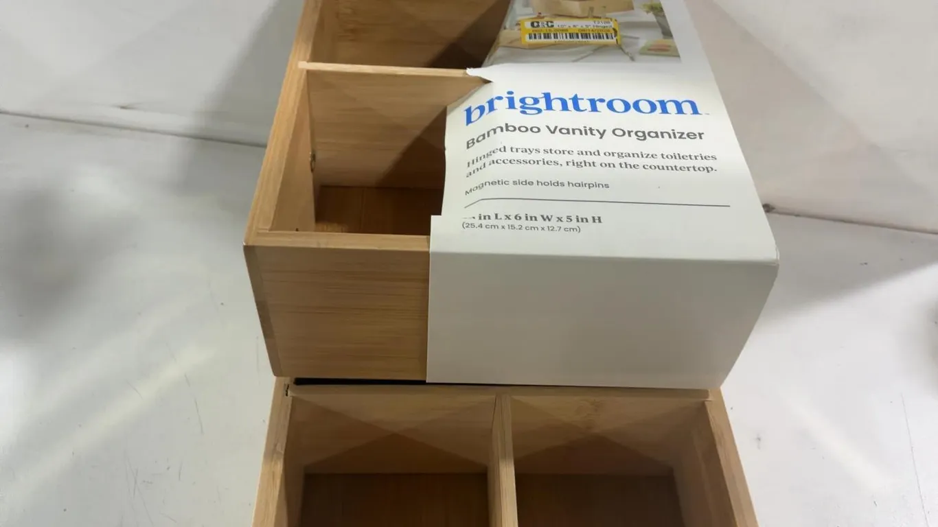 Brightroom Bamboo Vanity Organizer