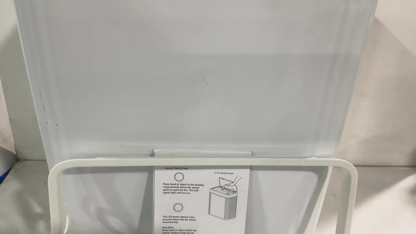Automatic Sensor Trash Can White