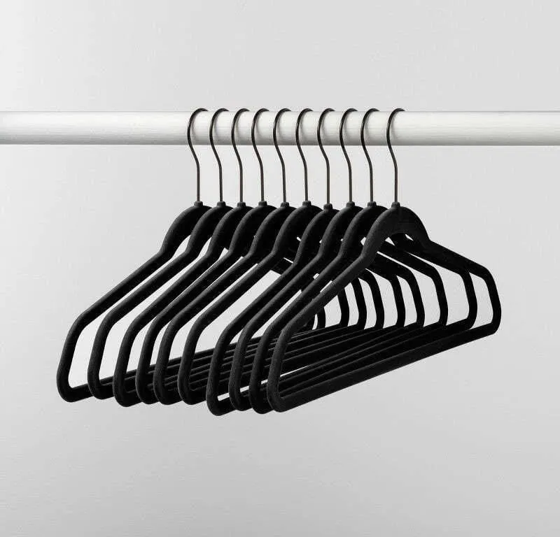 Brightroom Flocked Velvet Clothes Hangers 10ct