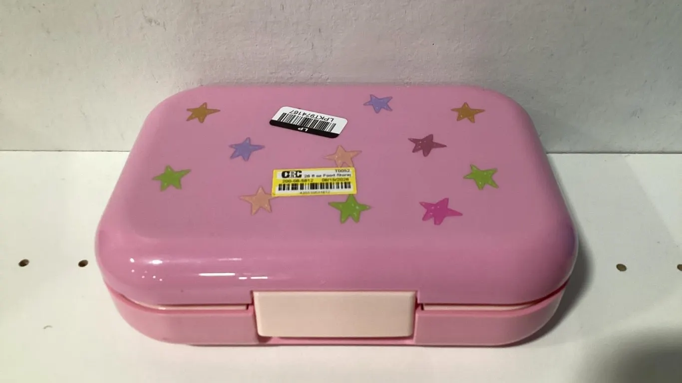 CC 28 oz Food Storage Container Pink Stars