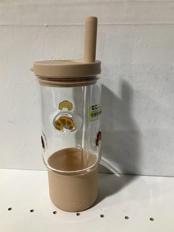 Ello Glass Tumbler With Silicone Sleeve And Straw