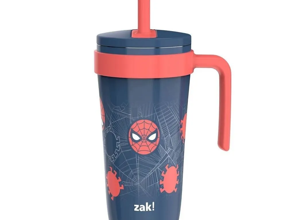 Zak Designs Spider And Friends 18oz Straw Tumbler