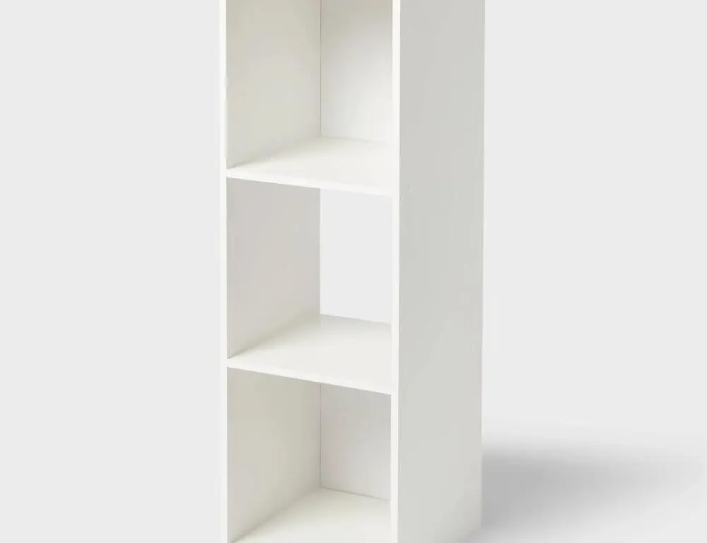 Brightroom 3 Cube Decorative Book Shelf White