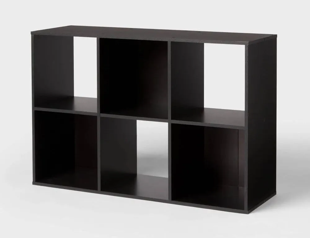 Brightroom 6-Cube Book Shelf 93209255 Black