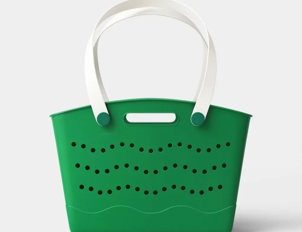 Sun Squad 94765477 Large Tote Bag Green 22.5x18in