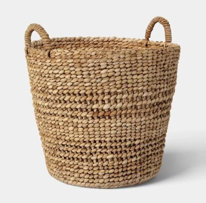 Water Hyacinth Tapered Basket Large