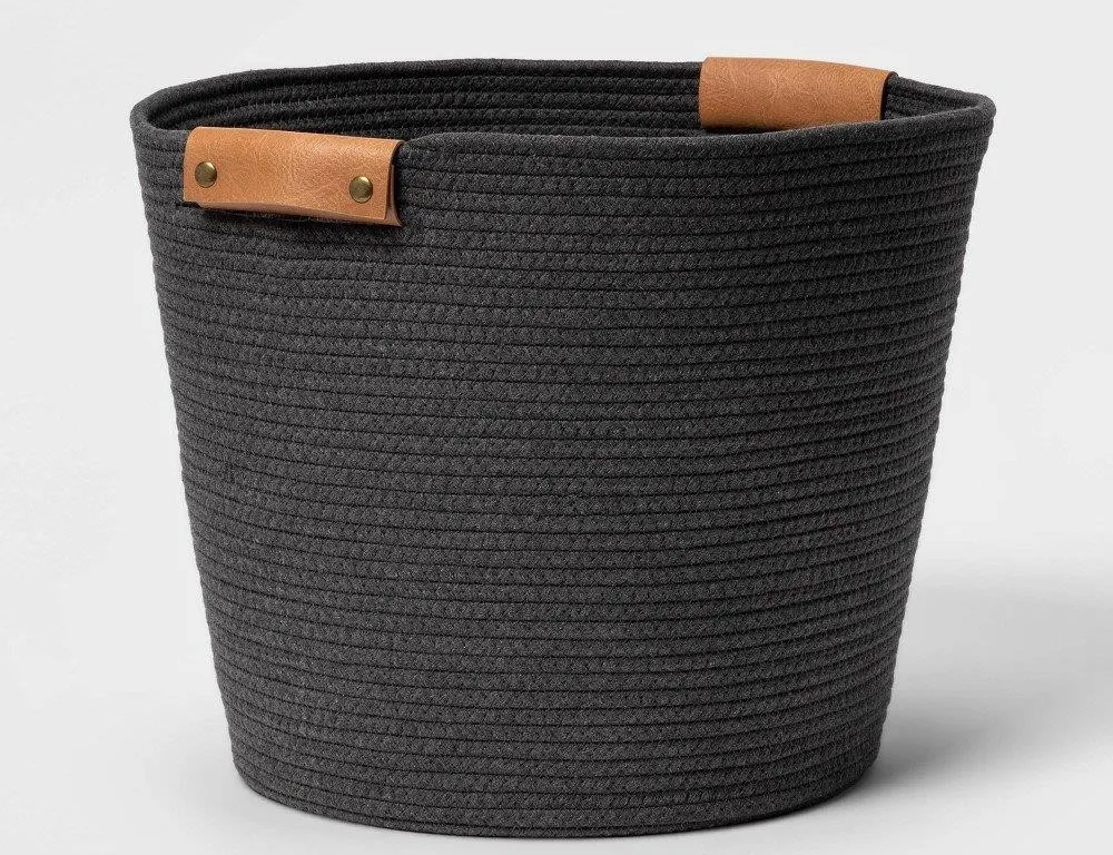 Brightroom 17 Coiled Rope Bin Gray 80038033