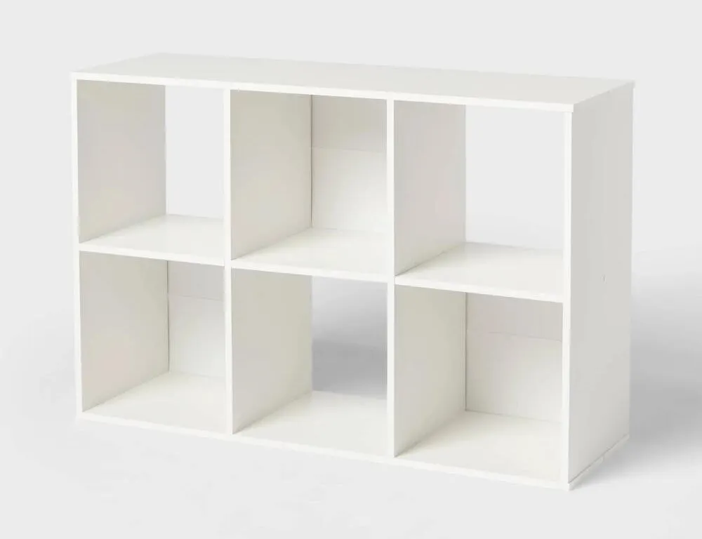 Brightroom 93209258 6-Cube Bookshelf White