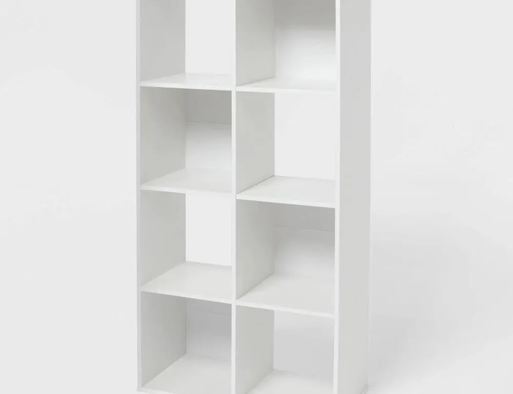 Brightroom 93209248 8-Cube Bookshelf White