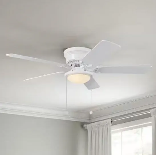 Air Cool 52 In. LED Hugger Ceiling Fan With Light