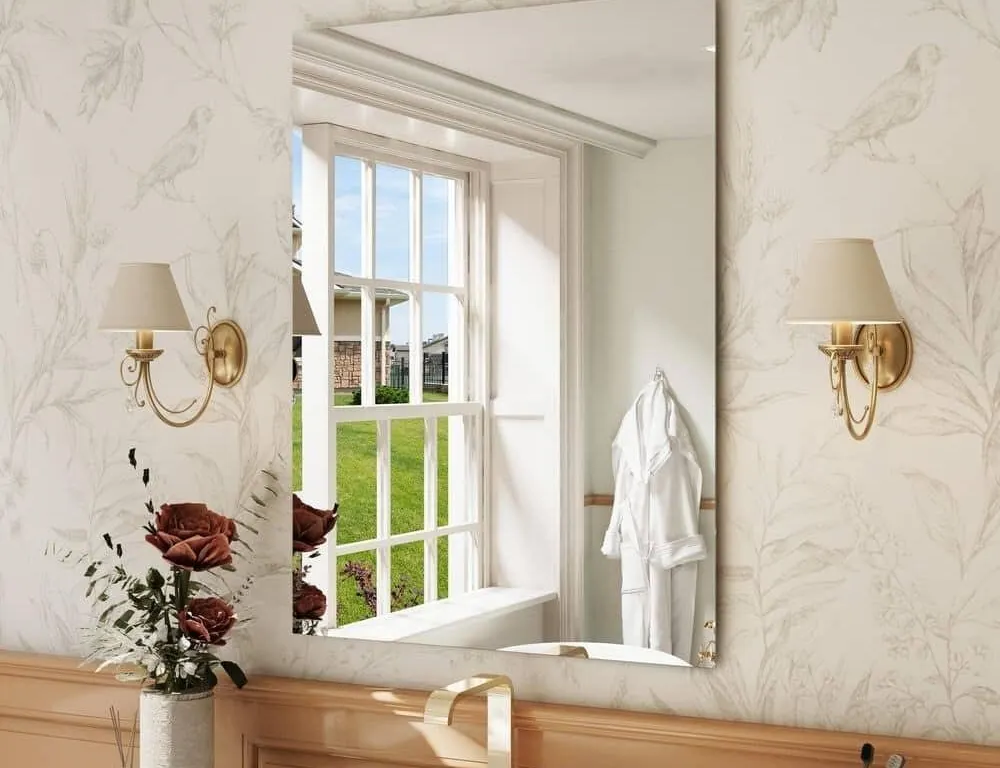 Hpeytaire RM10 Rectangular Wall Mirror 30x22 in.