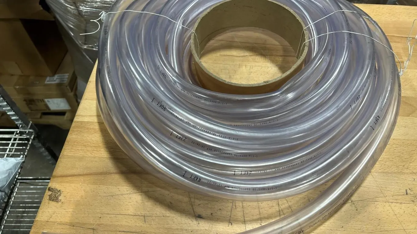 14 OD x 1 ID Clear Vinyl Tubing