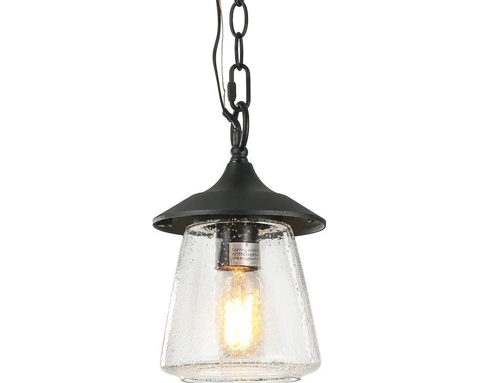 LNC A03355 Outdoor Hanging Lantern Sconce 6in