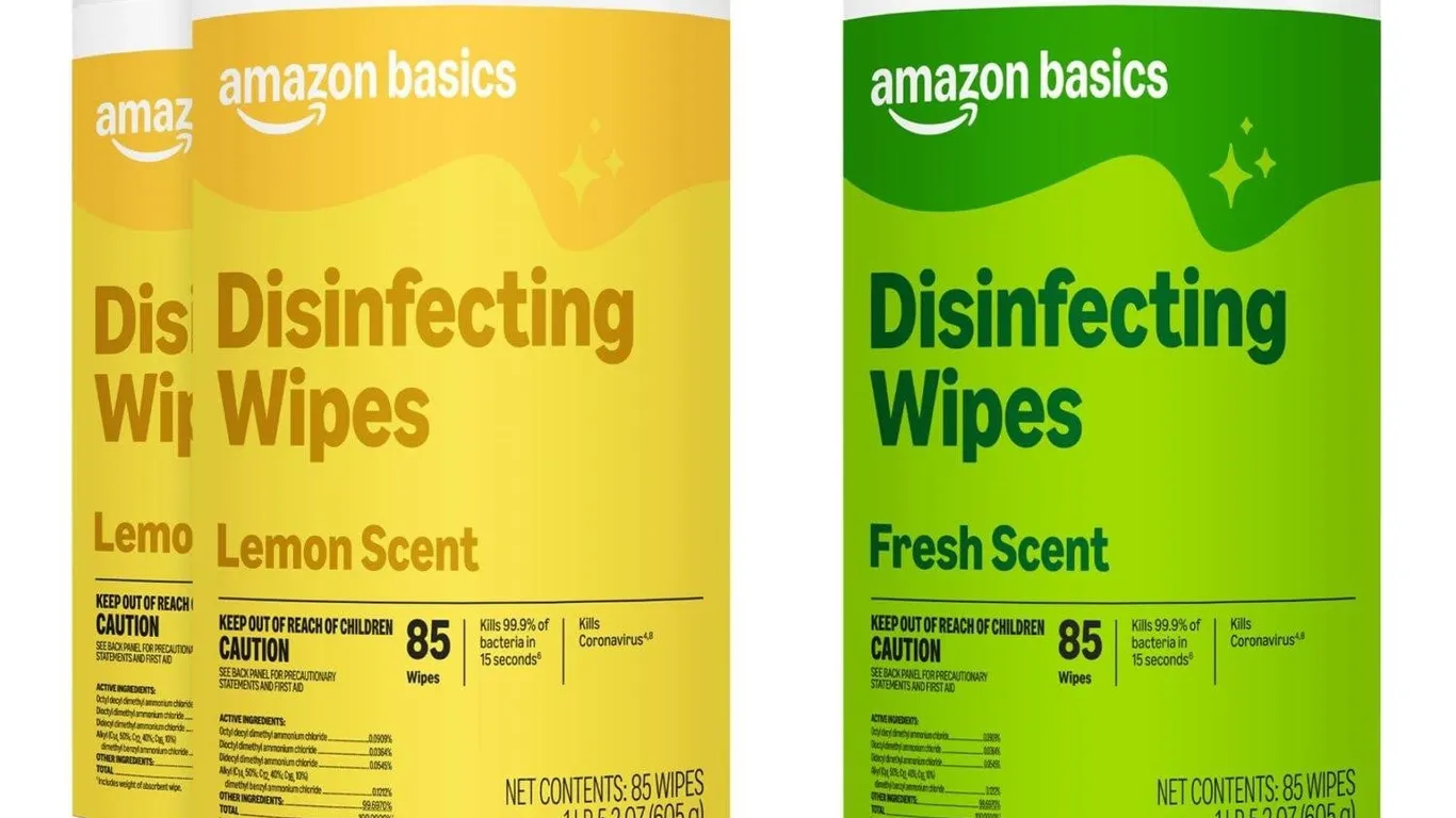 Solimo Disinfecting Wipes 85ct 3pk